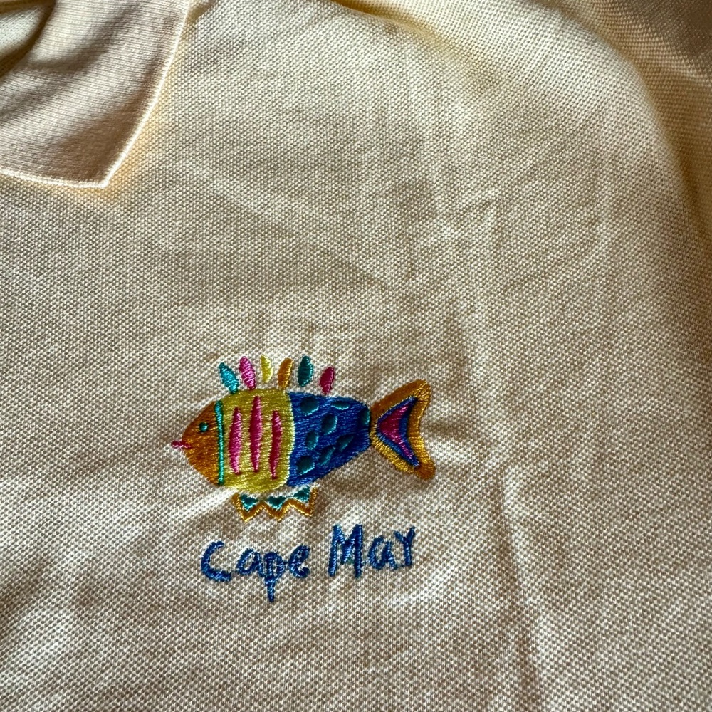 Cape May Embroidered Fish Polo Shirt